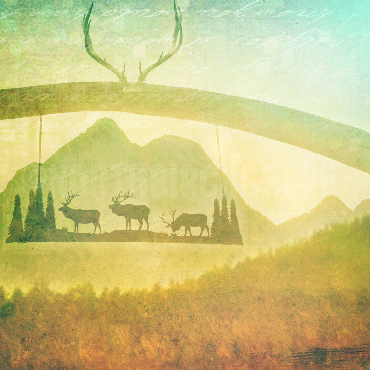Ranch Post + Mountains in Montana <br> Archival Fine Art Chromogenic Print