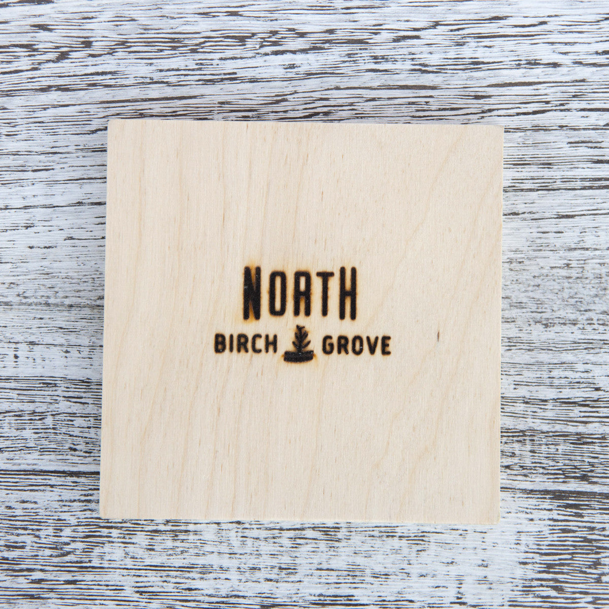 SALE <br> Birch Wood Photo Coaster <br> 4x4" Matte Finish