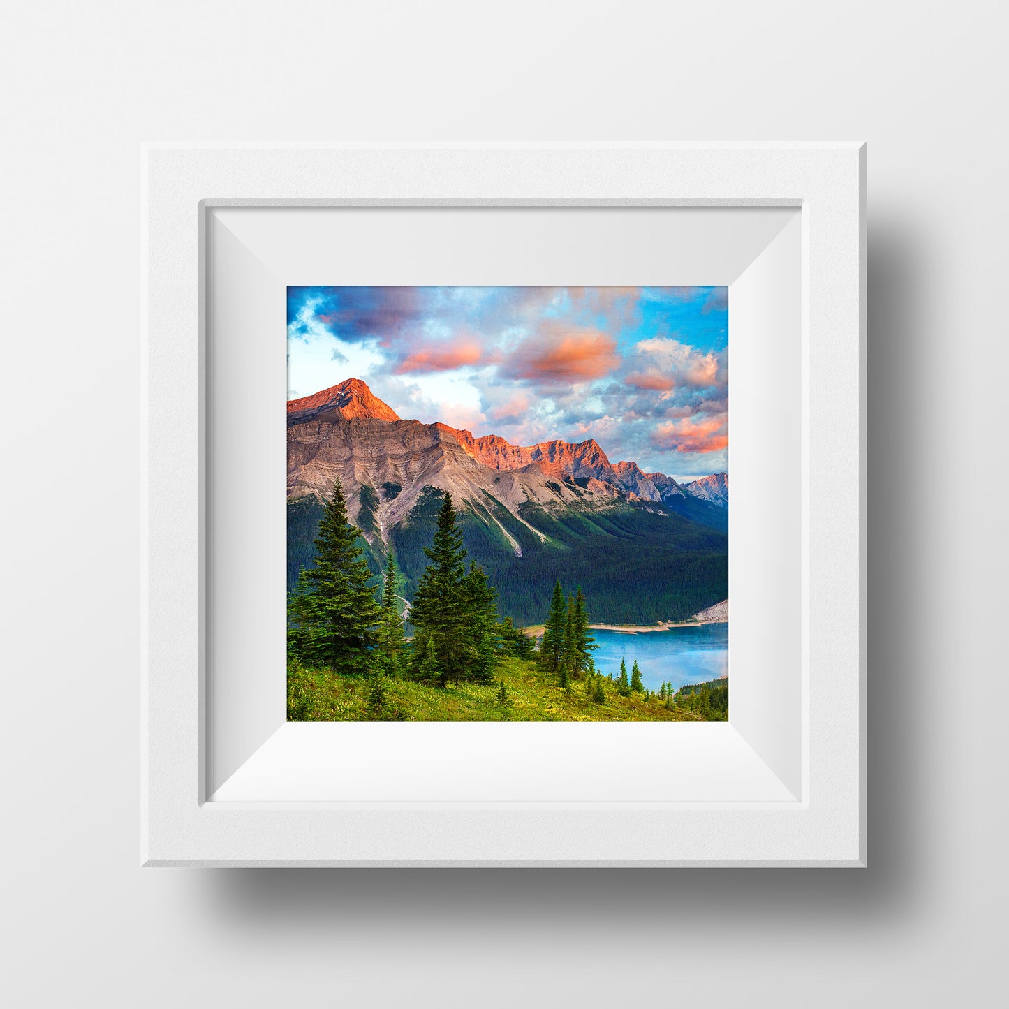 SALE Print 8x8"<br> Kananaskis Country Sunrises<br> Metallic Finish