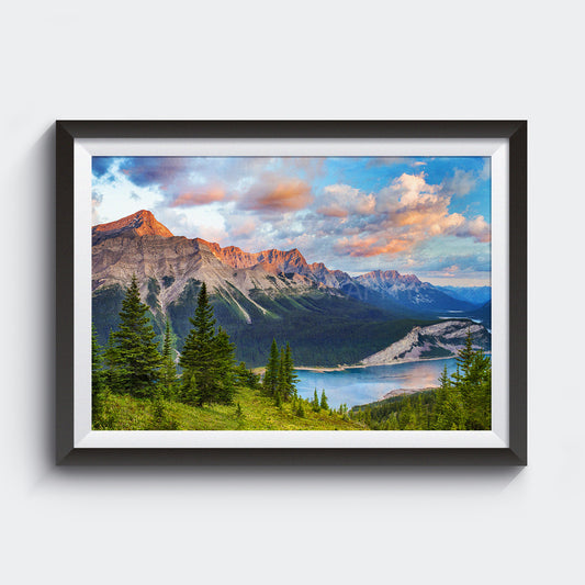 Amanecer en Kananaskis<br> Alberta Canadá<br> Archivo de edición limitada<br> Impresión cromogénica de bellas artes