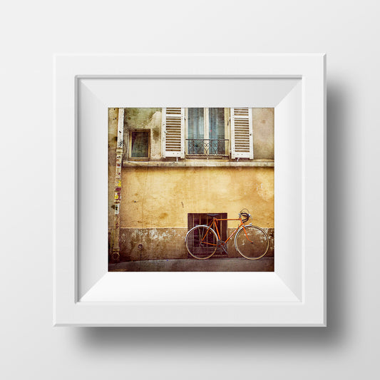 Vintage Bicycle in <br> Paris Borough Popincourt <br>Archival Fine Art Chromogenic Print