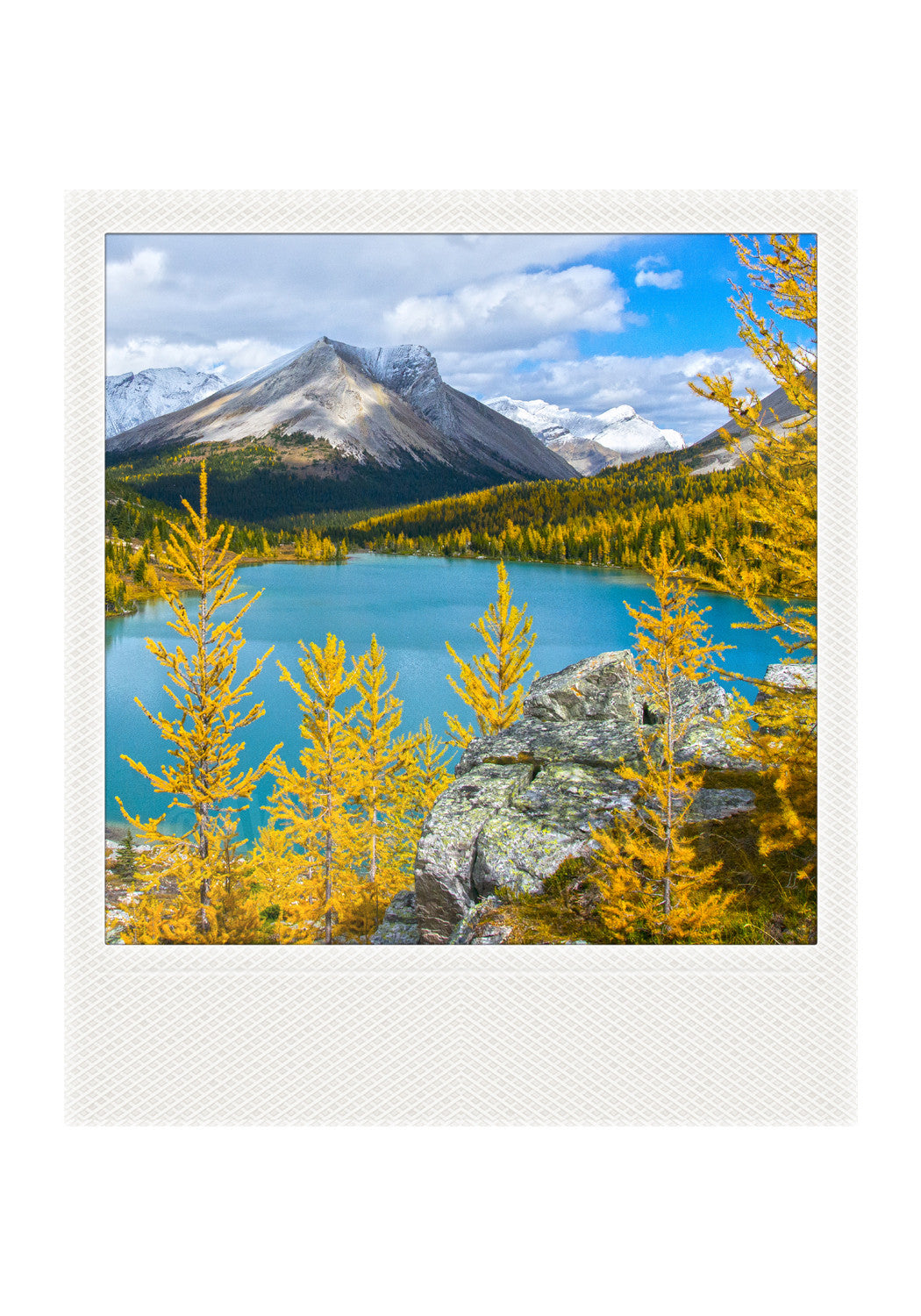 AUTORIZACIÓN<br> Imán Polaroid metálico<br> Luz de la mañana Banff NP