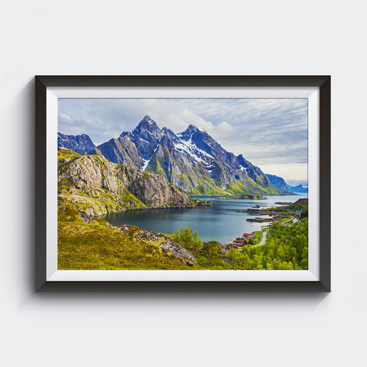 Puesta de sol de verano<br> Noruega<br> Archivo de edición limitada<br> Impresión cromogénica de bellas artes