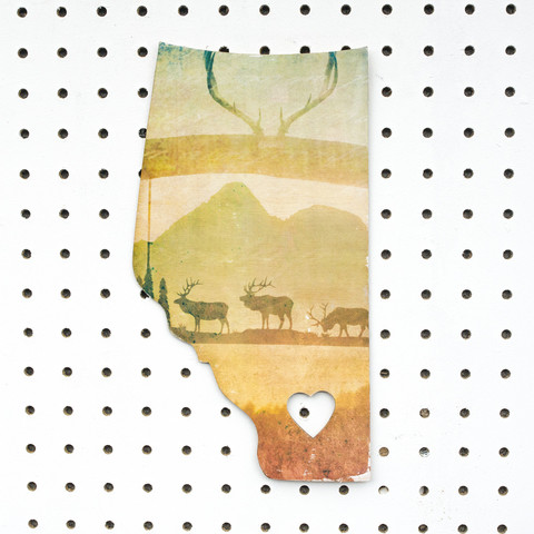 Alberta Love Landscape <br> Photo on Birch Wood Panel <br> Pre-Order Limited Stock <br>SHIPS FREE