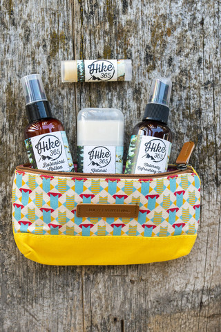 Hike365 Refresh Kit by Element Botanicals <br> YellowCarrying Pouch