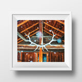 CLEARANCE  Limited 6x7" Print <br> Banff Backcountry Lodge<br> Satin Finish