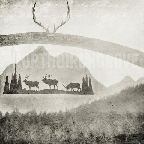 10x10 Discontinued Size<br>Ranch Post + Mountains at Sunset<br> Archival Fine Art Chromogenic Print