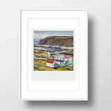 SALE<br>Metallic Polaroid Magnet <br>Battle Harbour <br> Labrador Canada