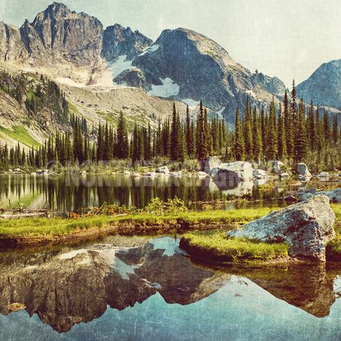 10x10" Metallic Glossy<br> Drinnon Lake <br> Valhalla Prov Park B.C <br>Archival Fine Art Chromogenic Print