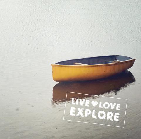 Discontinued Limited Print <br>Live Love Explore<br> Archival Water Colour Paper Print